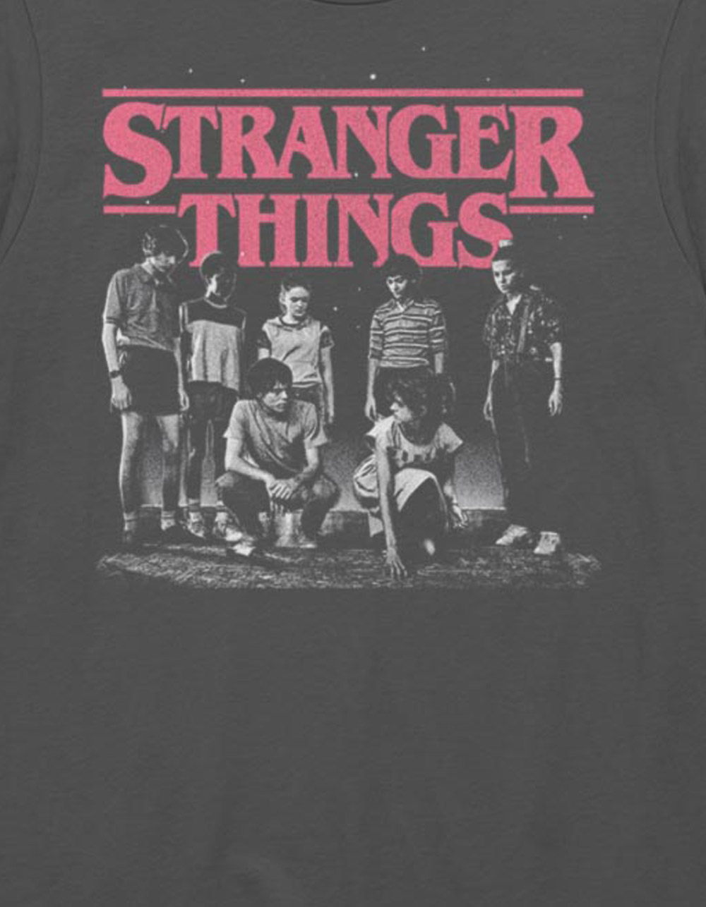 Stranger THINGS Fade Unisex Tee - CHARCOAL