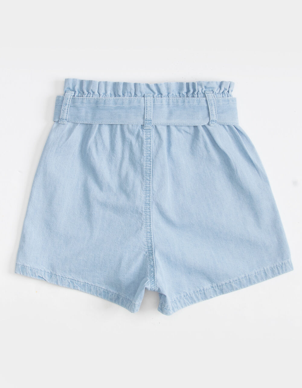 HAYDEN Belted Paperbag Girls Shorts - LIGHT WASH | Tillys