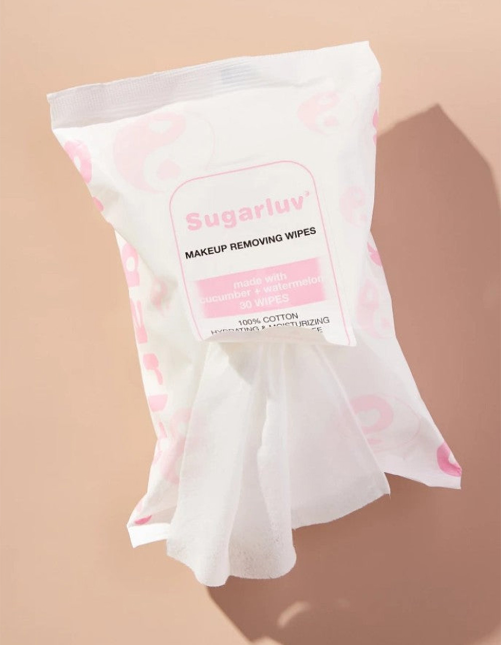 SUGARLUV Micellar Water Facial Cleansing Wipes - PINK