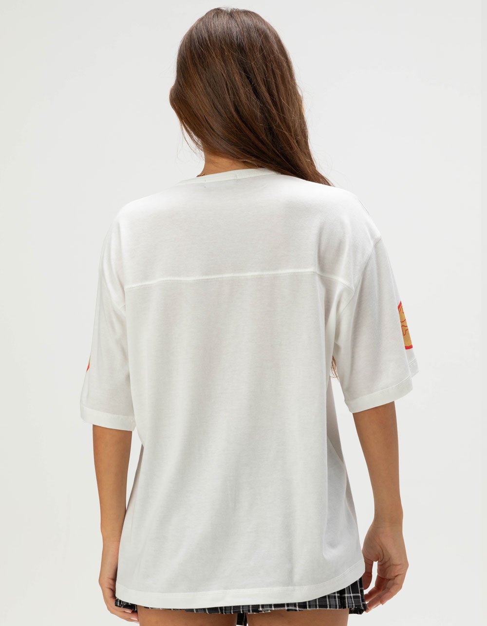 JUNK FOOD San Francisco 49ers Halfback Womens Jersey Tee - WHITE