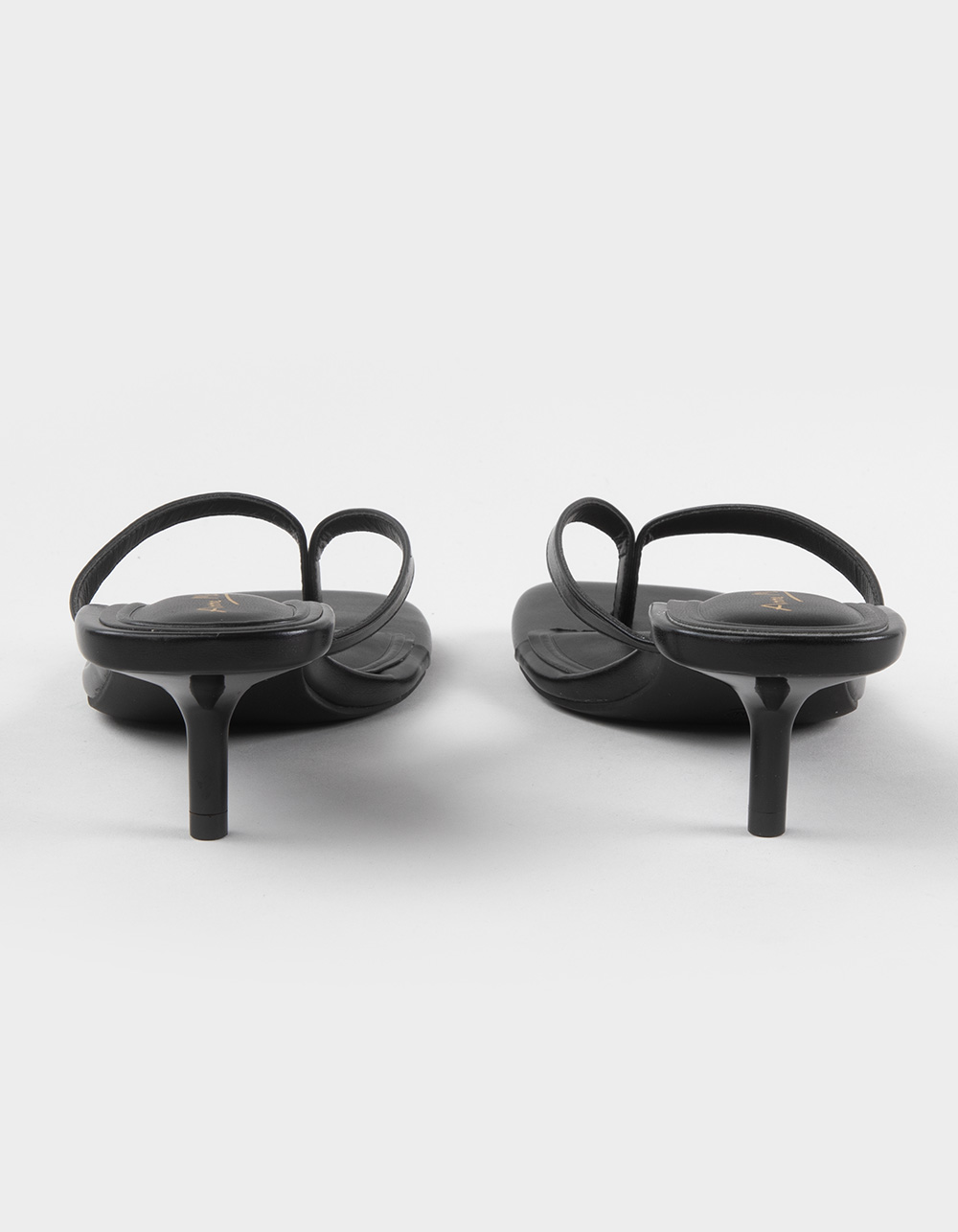 ANNE MICHELLE Daytime Kitten Womens Heels - BLACK