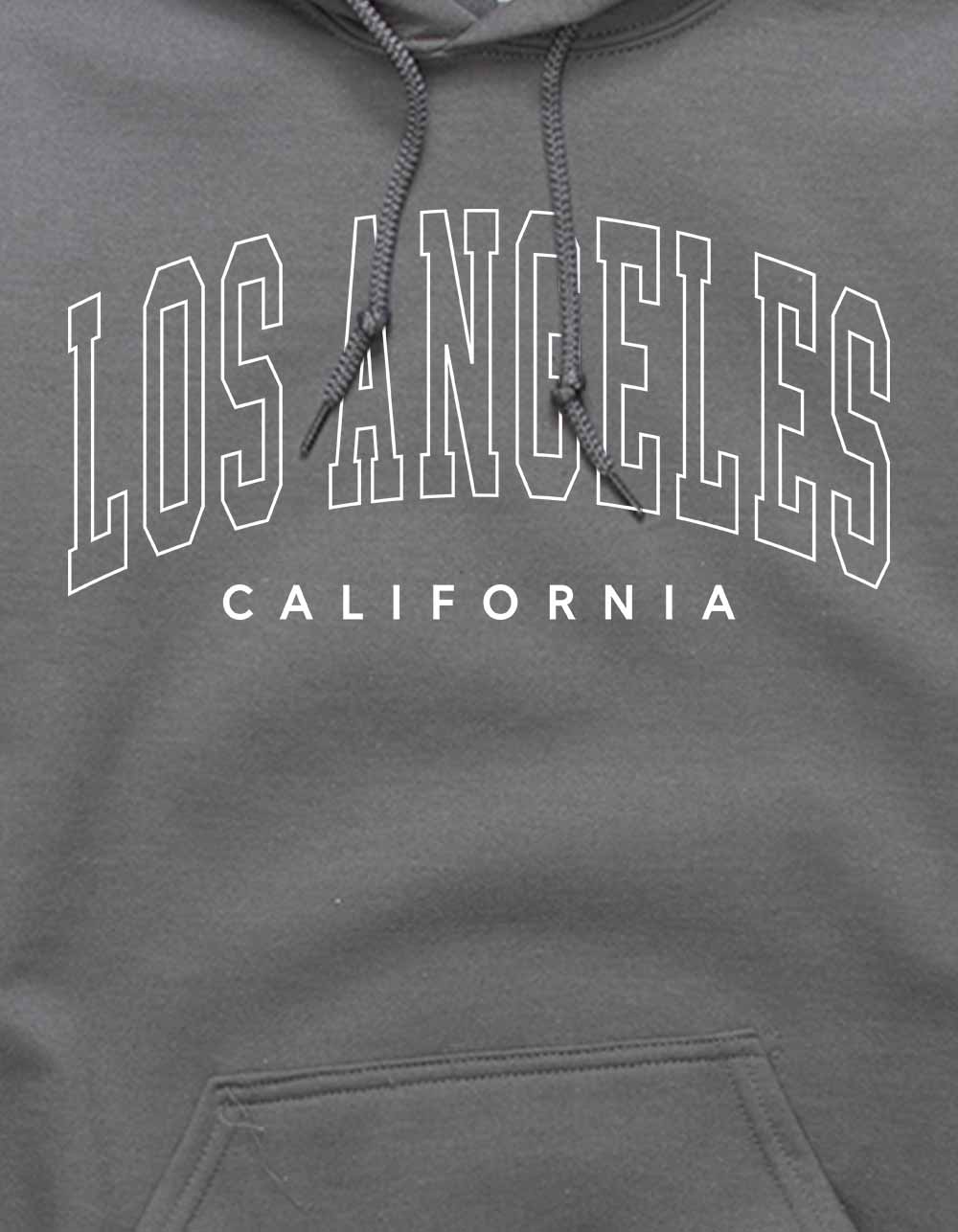 LOS ANGELES California Arch Unisex Hoodie - CHARCOAL