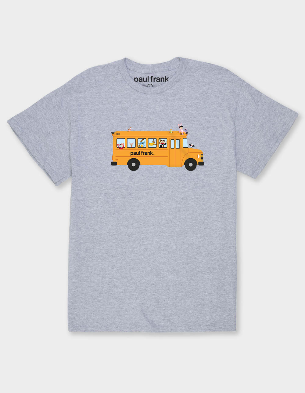PAUL FRANK Julius & Friends Bus Unisex Tee - HEATHER GRAY