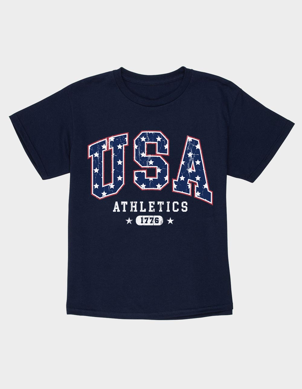 USA Athletics Stars Unisex Kids Tee - NAVY