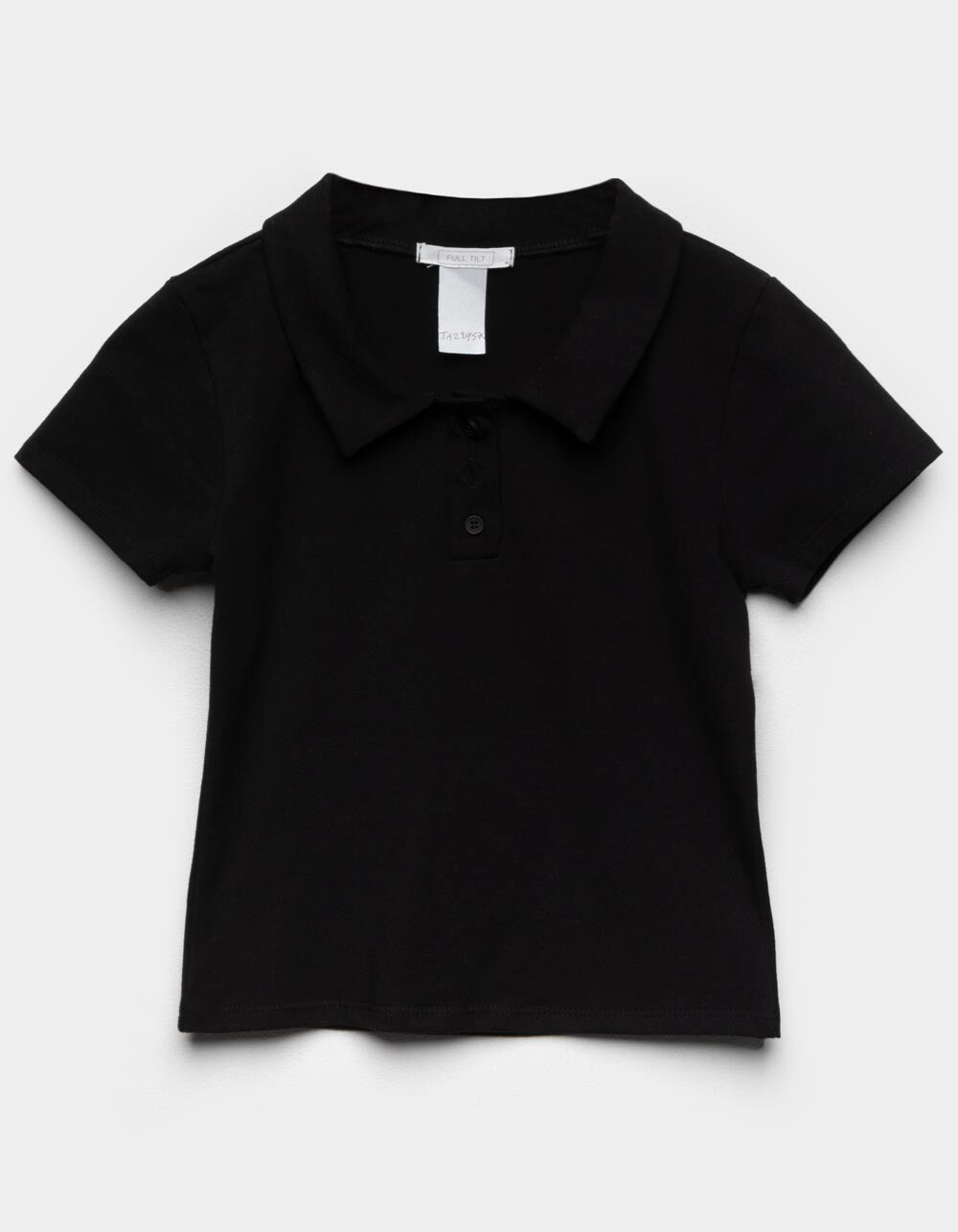FULL TILT Solid Girls Polo Shirt - BLACK | Tillys