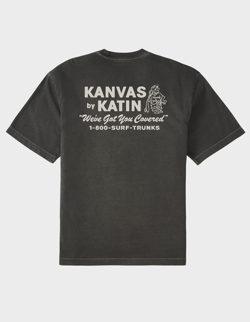 KATIN Hot Line Box Fit Mens Tee - WASHED BLACK