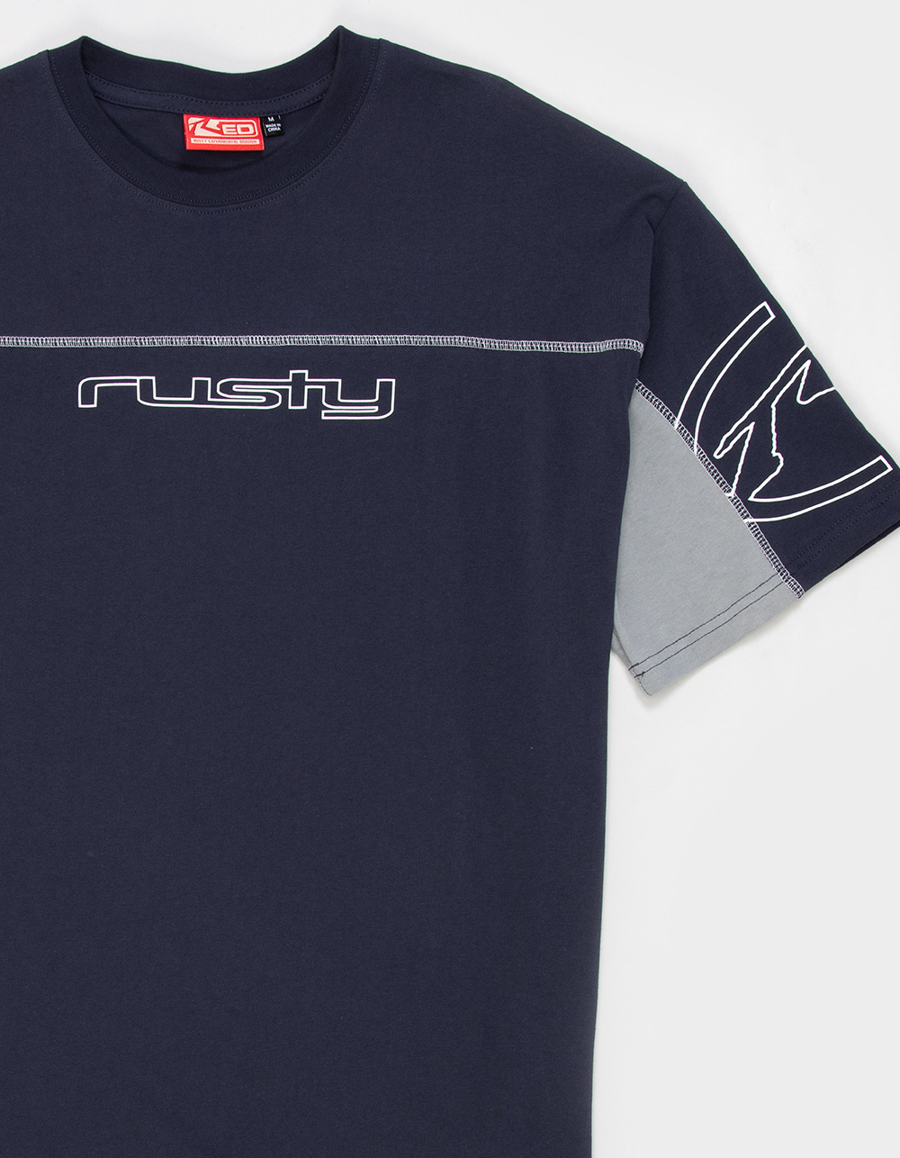 RUSTY Cyberwave Mens Tee - BLUE