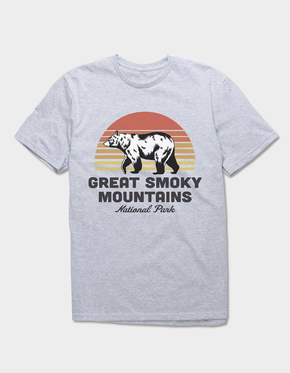 MOUNTAINS Great Smoky Unisex Tee - HEATHER GRAY