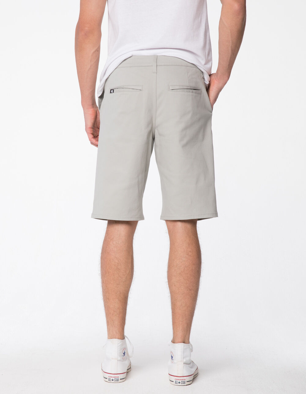 RSQ Longer Mens Gray Chino Shorts GRAY Tillys