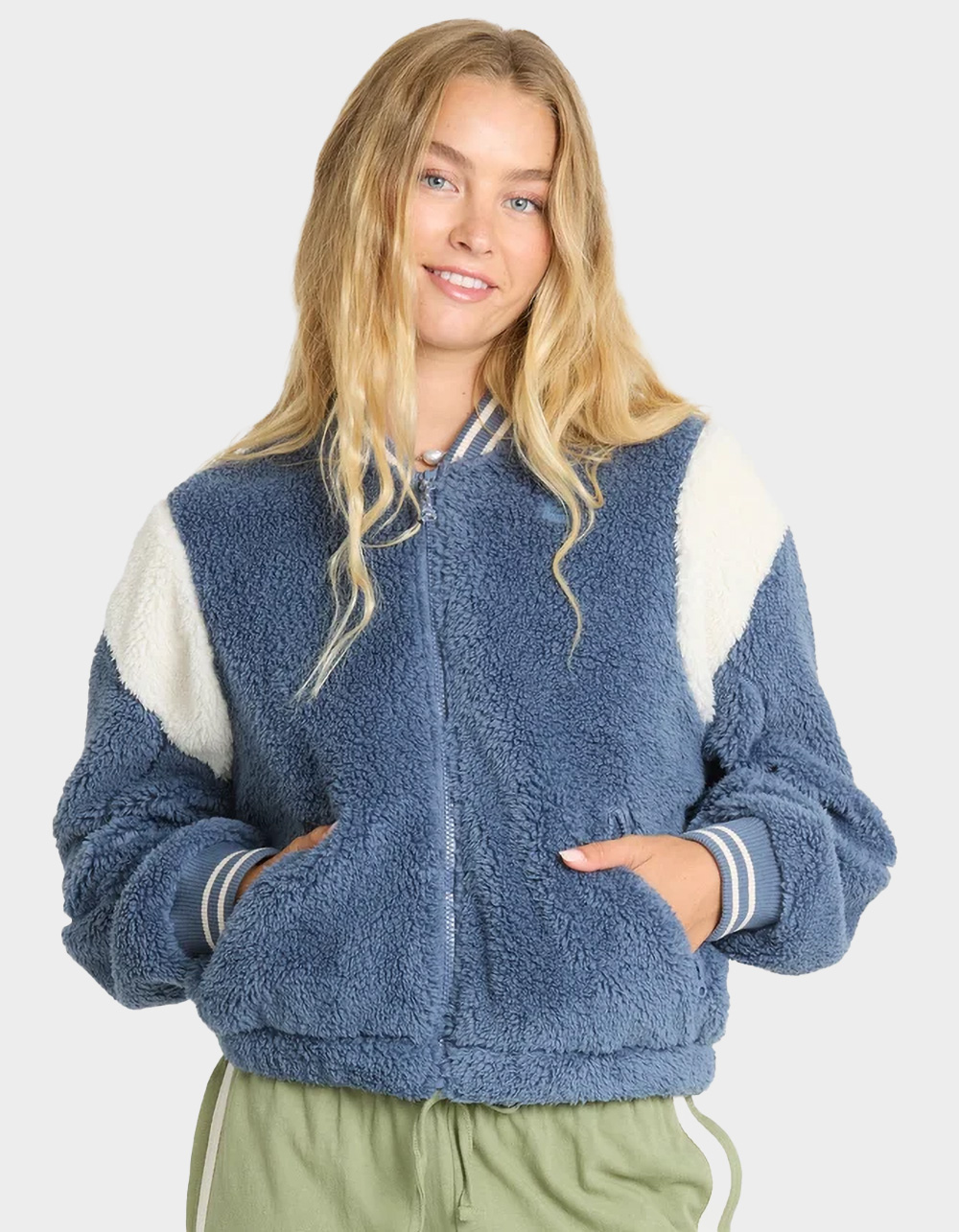 BILLABONG A/Div Batter Womens Sherpa Jacket - BLUE