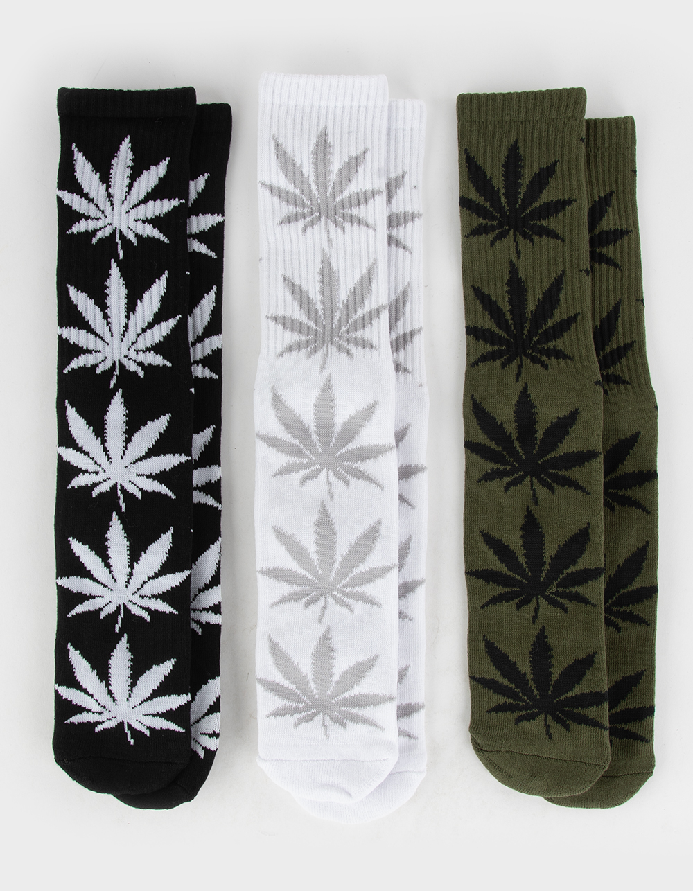 HUF Set 3 Pack Plantlife Mens Socks MULTI Tillys