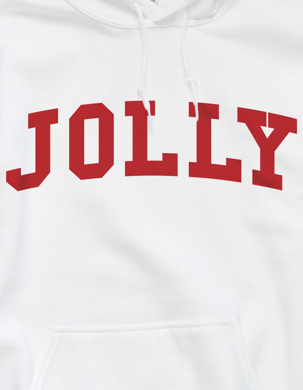 COLLEGIATE Jolly Unisex Hoodie - WHITE
