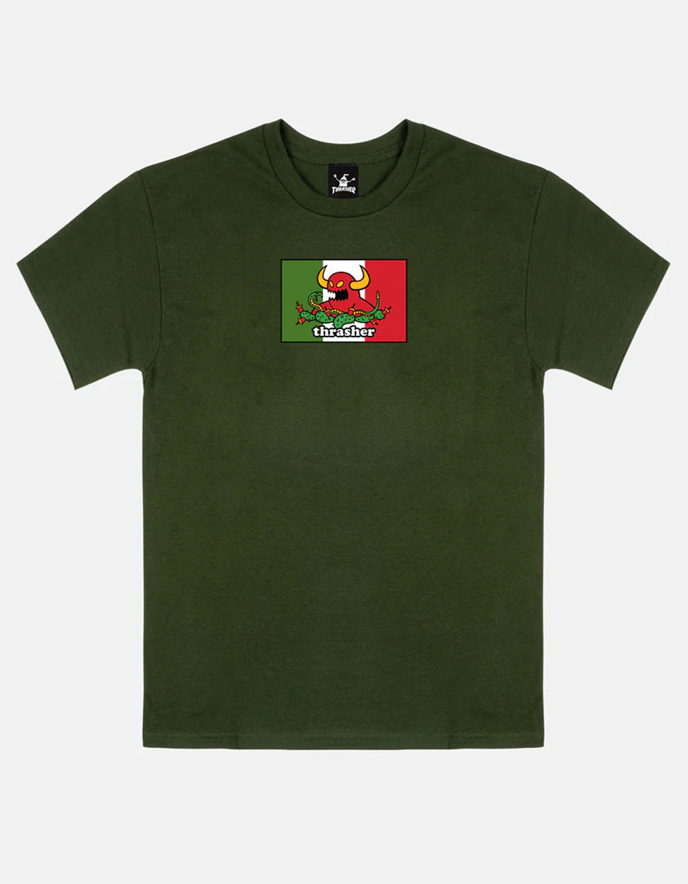 THRASHER x Toy Machine Hecho Mens Tee - FOREST