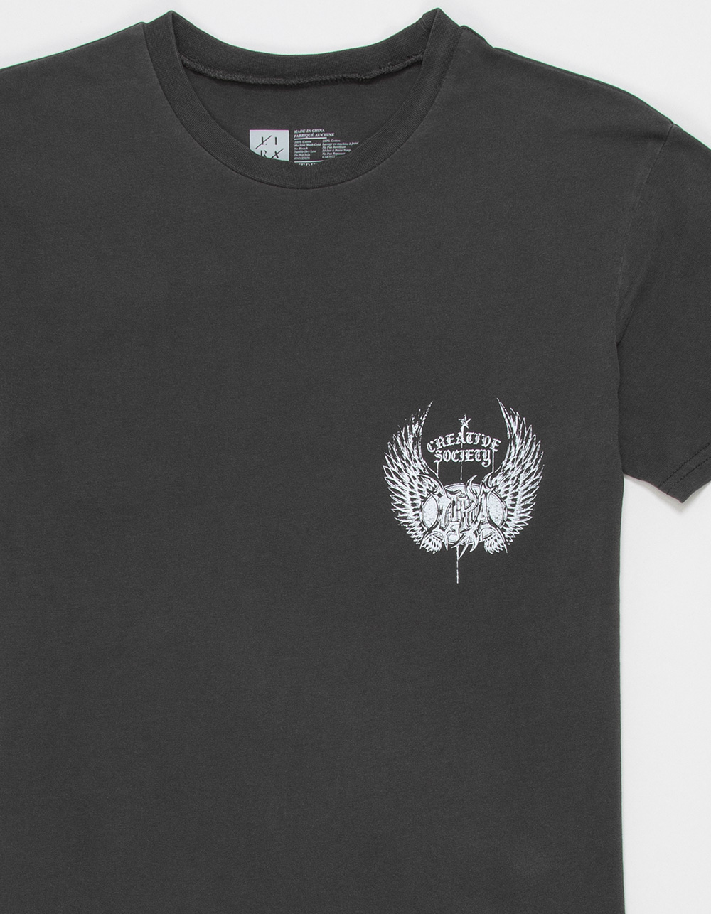 LIRA Chrome Wings Boys Tee - WASHED BLACK