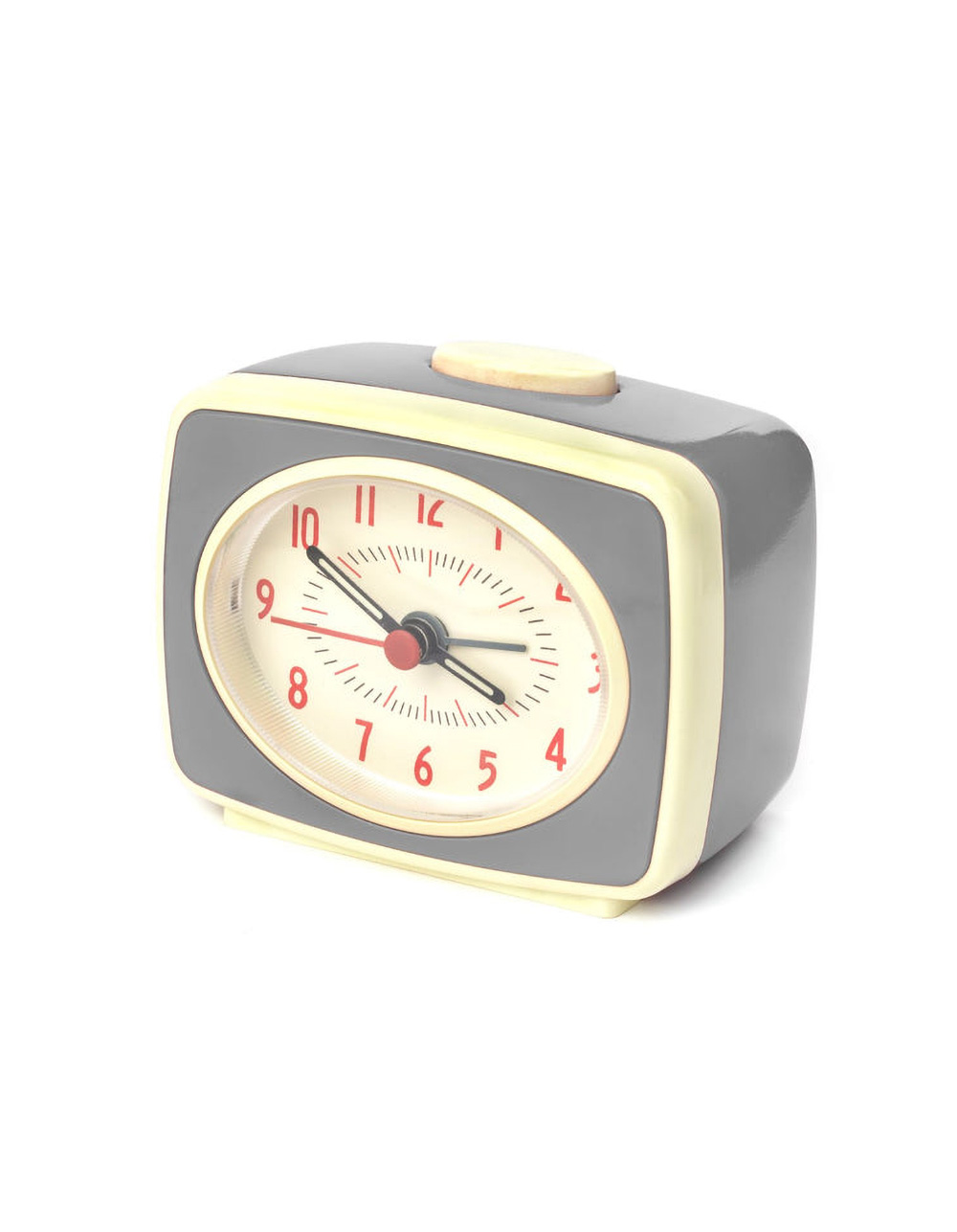 KIKKERLAND Small Classic Alarm Clock GRAY Tillys