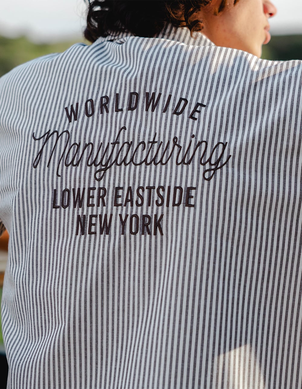 RSQ Mens Embroidered Button Up Shirt - TAN