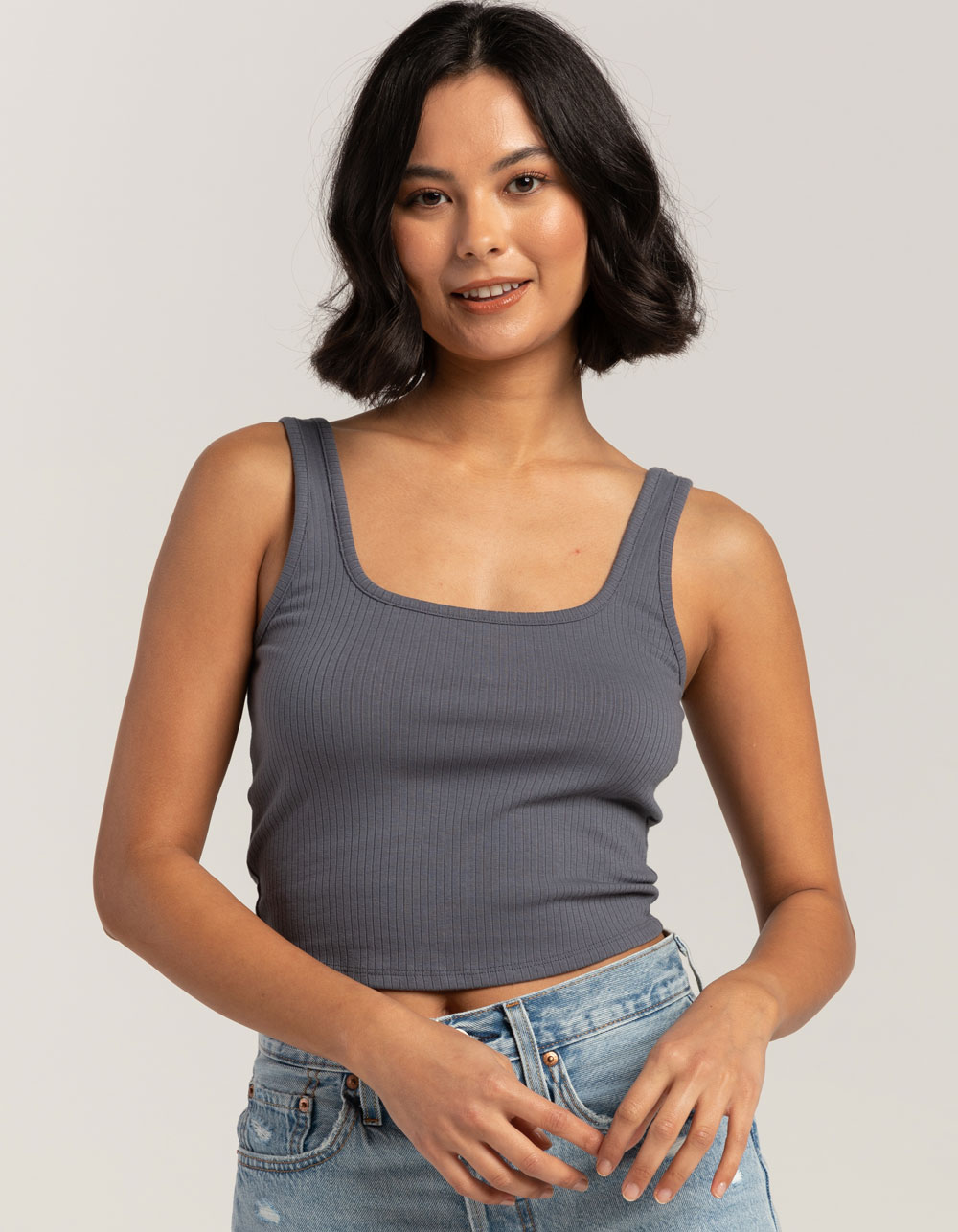 TILLYS Square Neck Womens Tank Top
