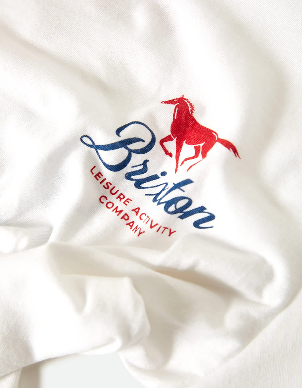 BRIXTON Leisure Activity Womens Fitted Tee - WHT/RED