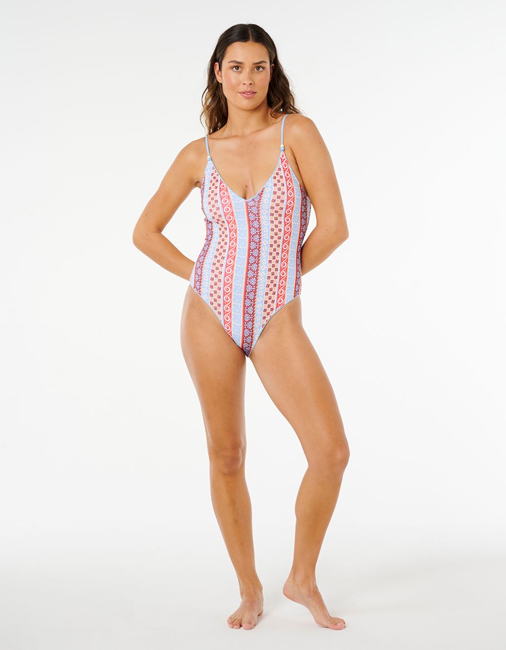 RIP CURL Coastal Instinct Cheeky Womens One Piece Swimsuit - MULTI