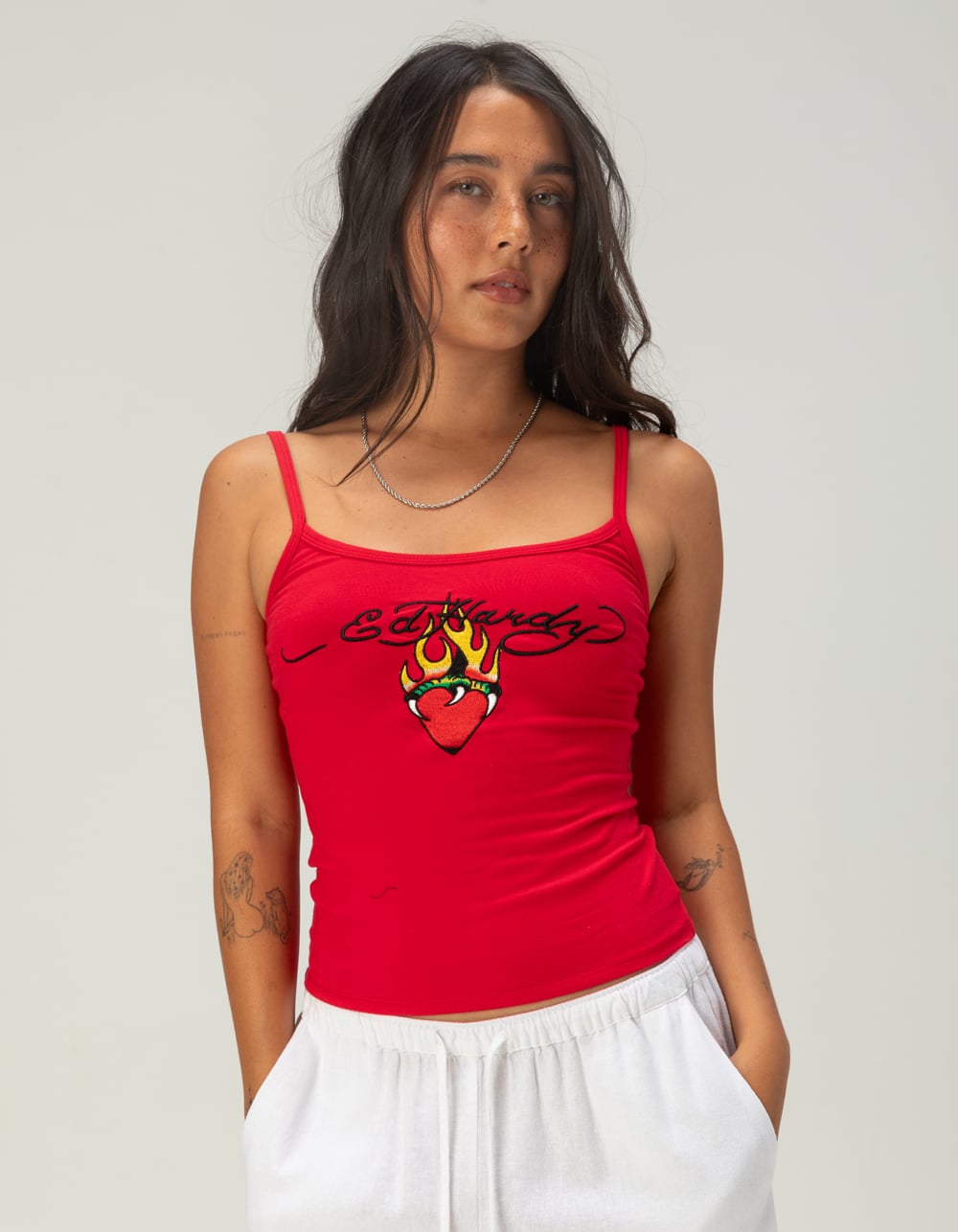 ED HARDY Cherry Womens Tank Top - RED | Tillys