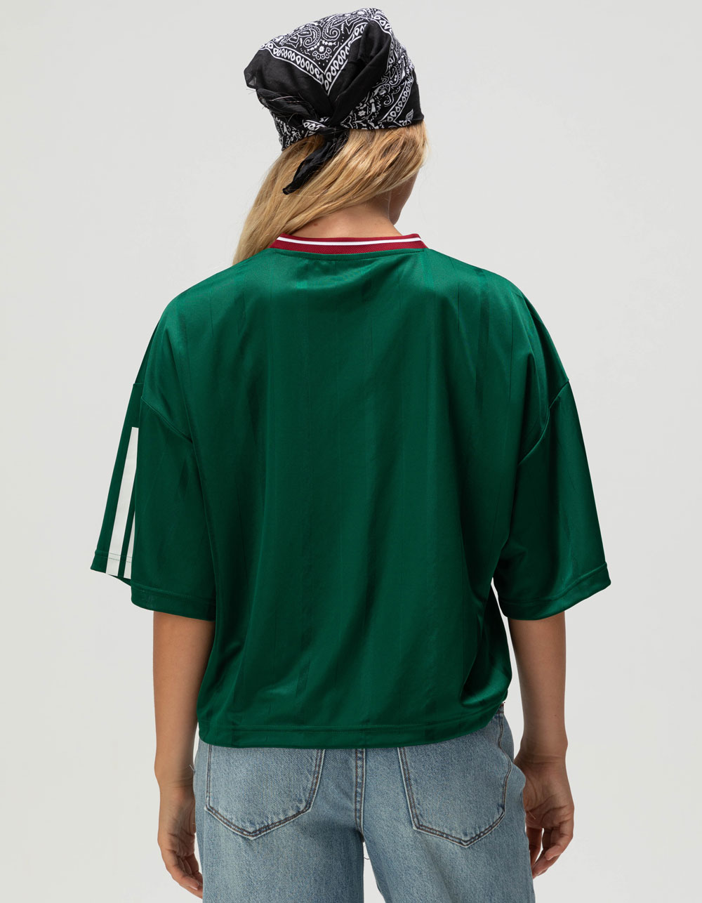 ADIDAS Tiro Nations Pack Womens Boyfriend Tee - DK GREEN