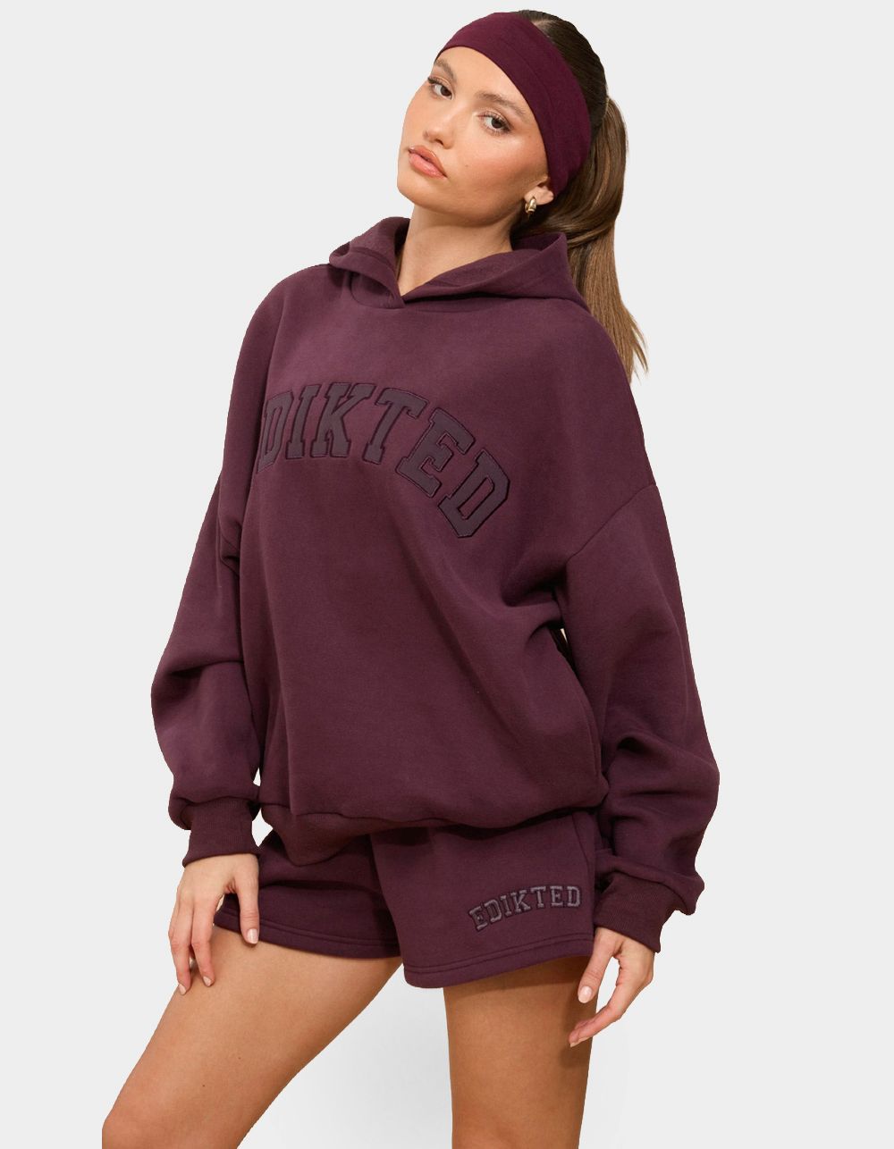 Edikted Girl Hoodie - PURPLE