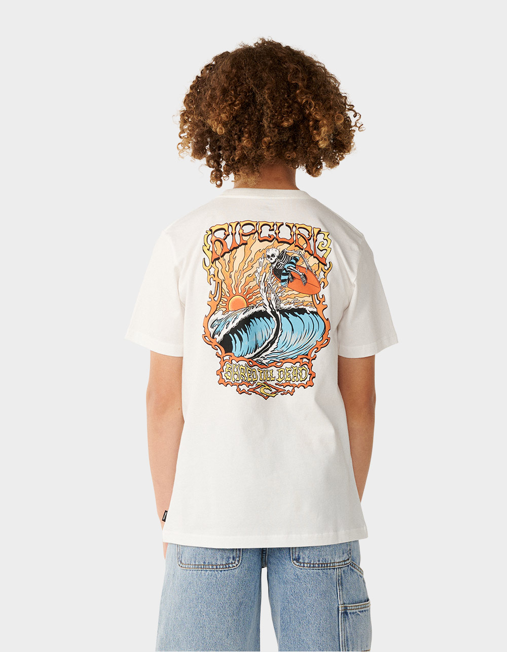 RIP CURL Air Shred Boys Tee - BONE