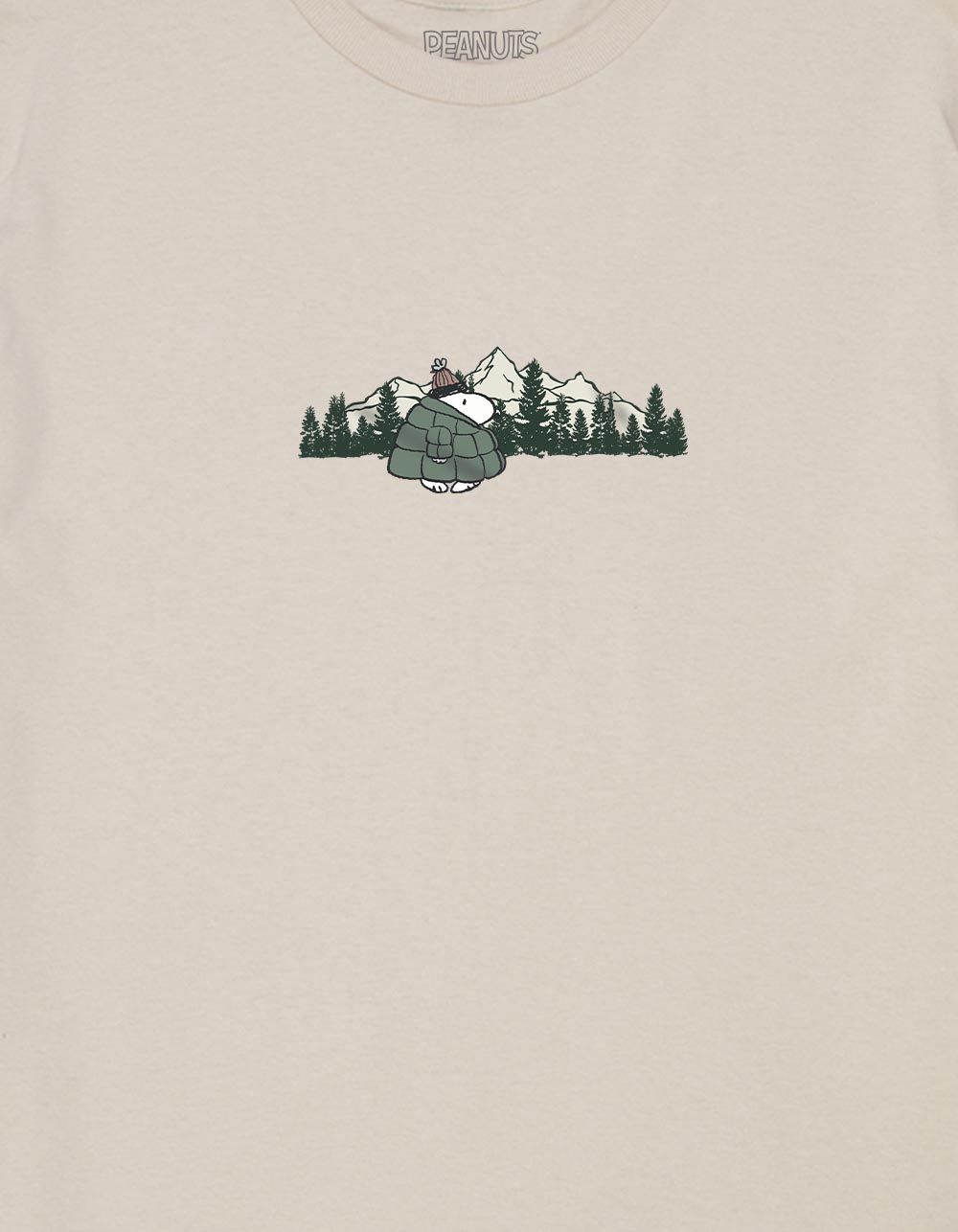 PEANUTS Winter Walks Unisex Tee - SAND