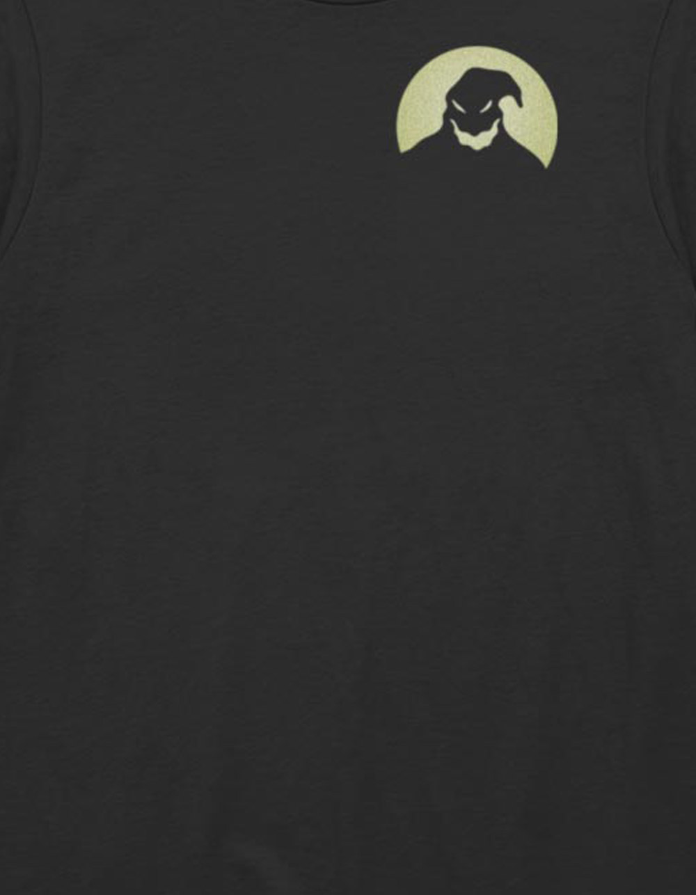 THE NIGHTMARE BEFORE CHRISTMAS Oogie Boogie Moon Unisex Tee - BLACK