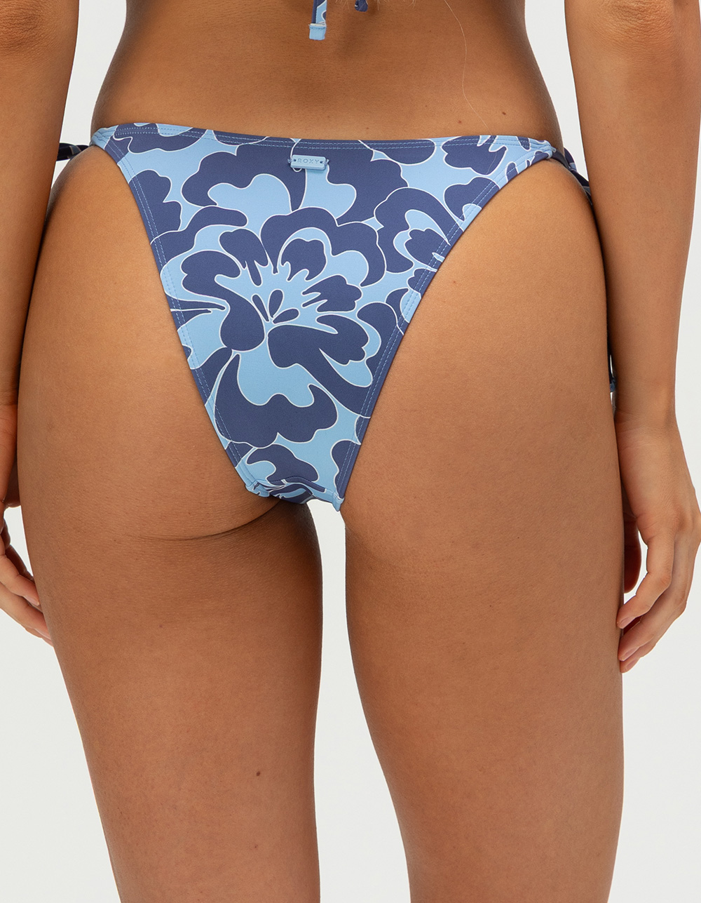 ROXY Tropic Drift Tie Side Cheeky Bikini Bottoms - BLUE COMBO