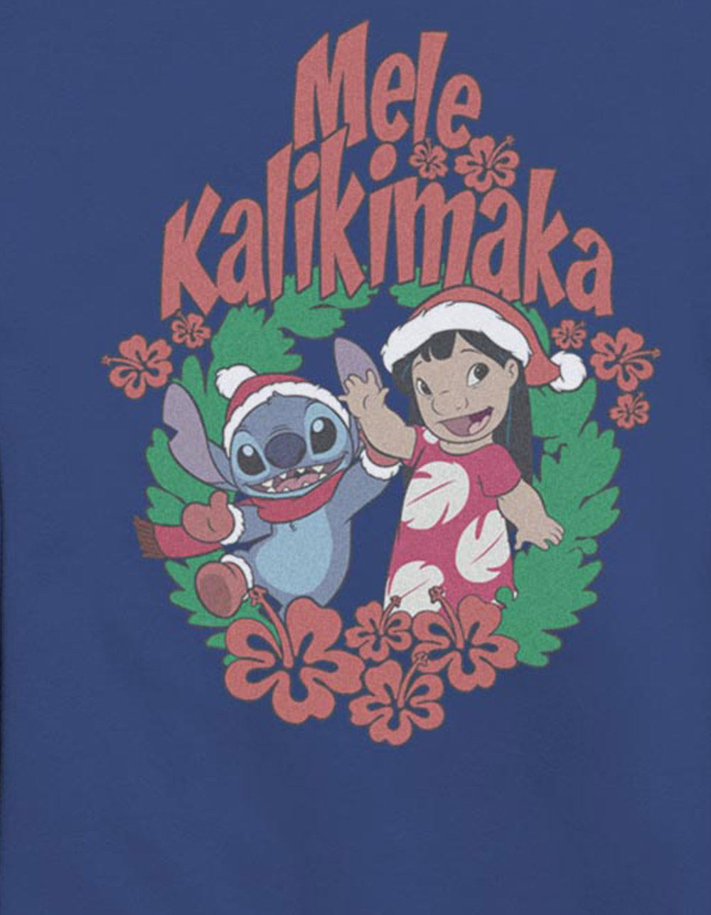LILO & STITCH Mele Kalikimaka Unisex Holiday Sweatshirt - ROYAL