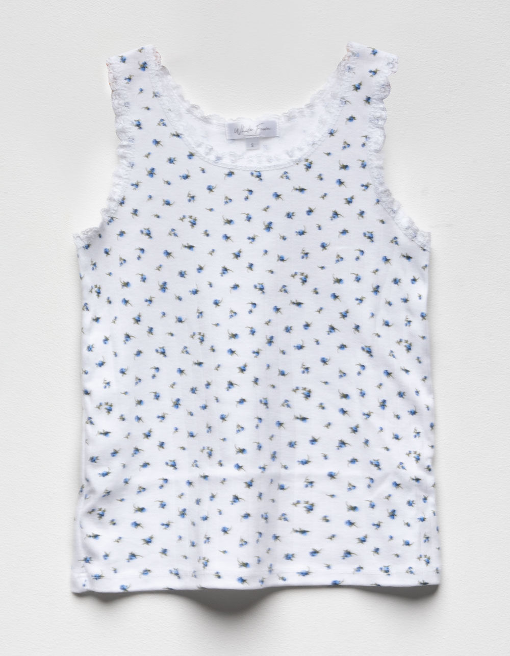 WHITE FAWN Lace Floral Girls Tank Top - WHITE COMBO | Tillys