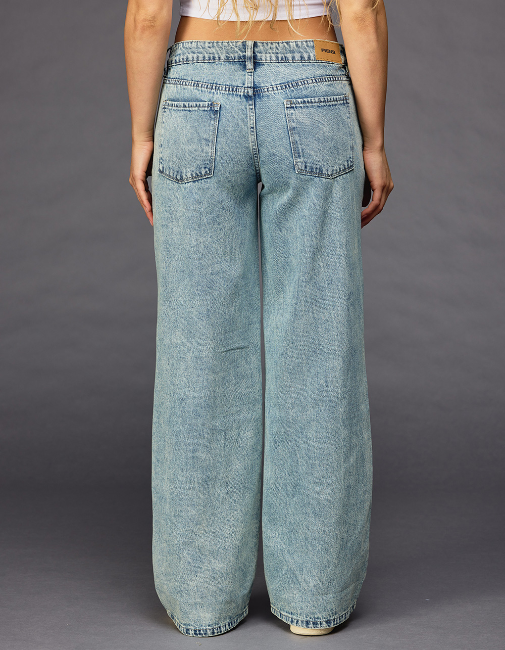 RSQ Womens Low Rise Baggy Jeans LIGHT WASH Tillys