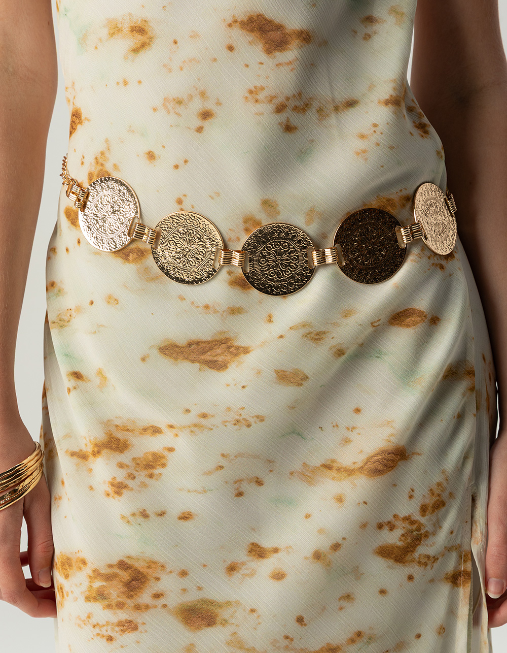 Coin Disc Chain Belt - GOLD