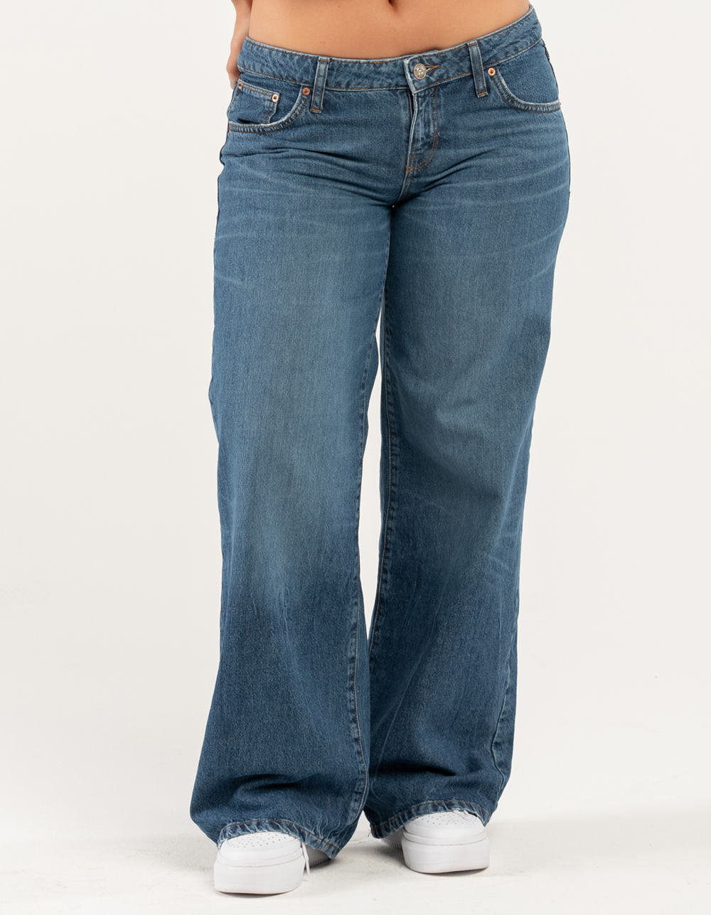 BDG Urban Outfitters Womens Low Rise Puddle Jeans - DARK VINTAGE | Tillys
