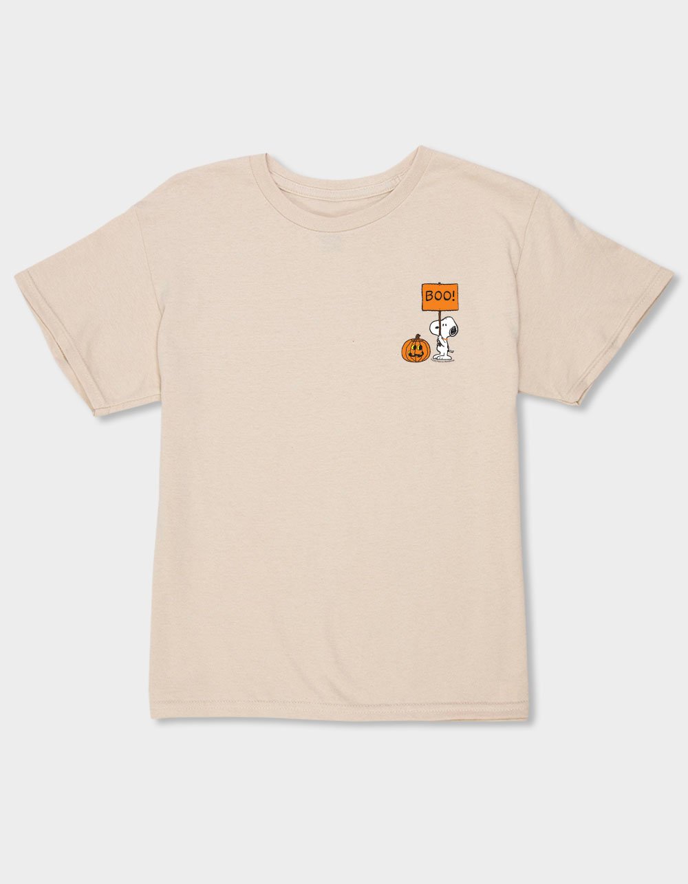 PEANUTS Snoopy Pumpkin Boo Unisex Kids Tee - SAND