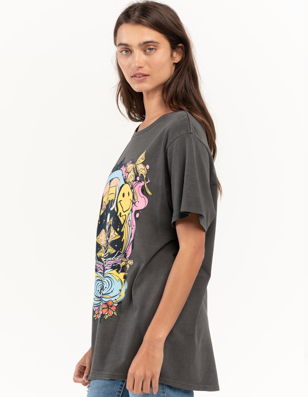 O'NEILL Space Out Womens Oversized Tee - WASHED BLACK | Tillys