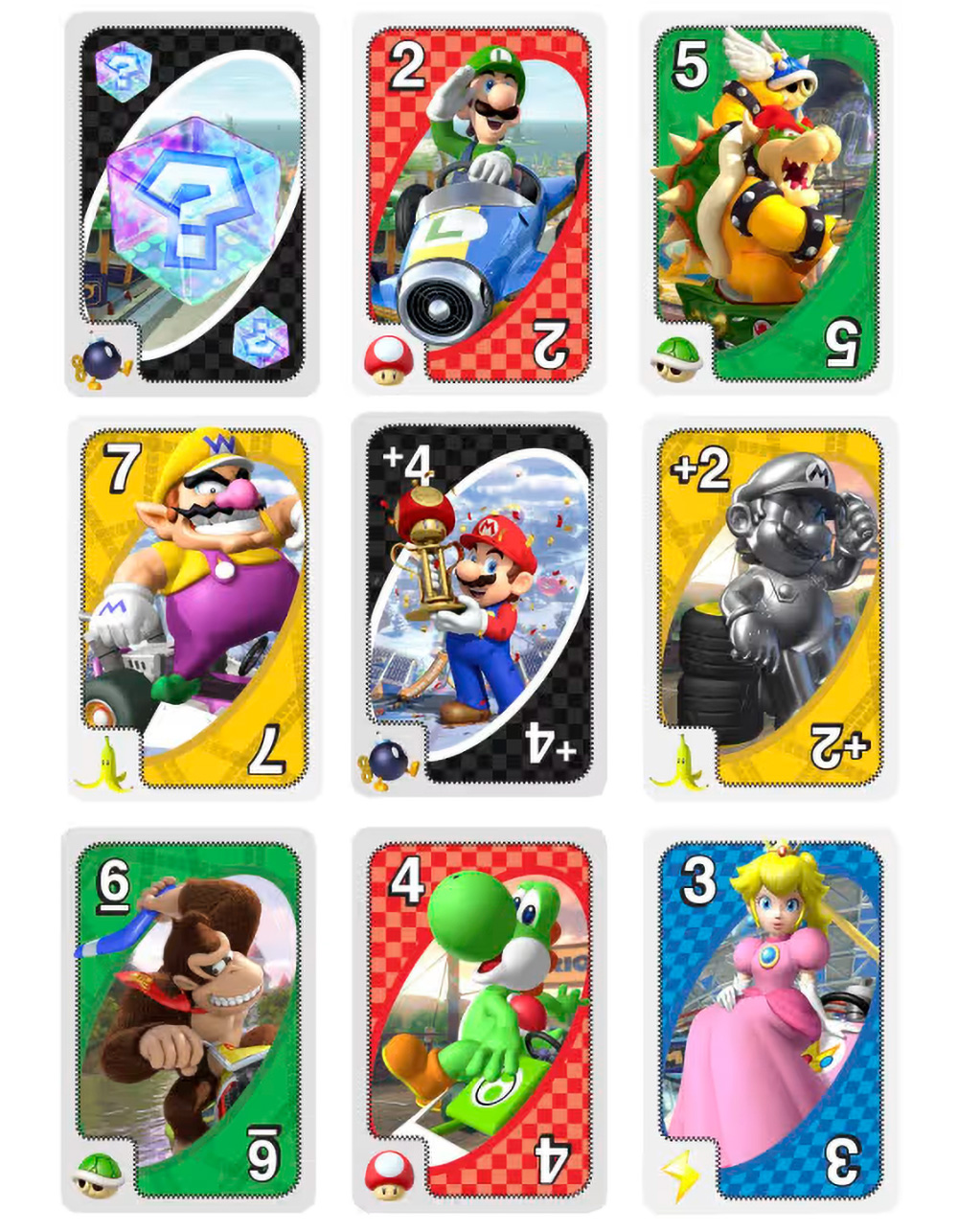 UNO Mario Kart Card Game - MULTI
