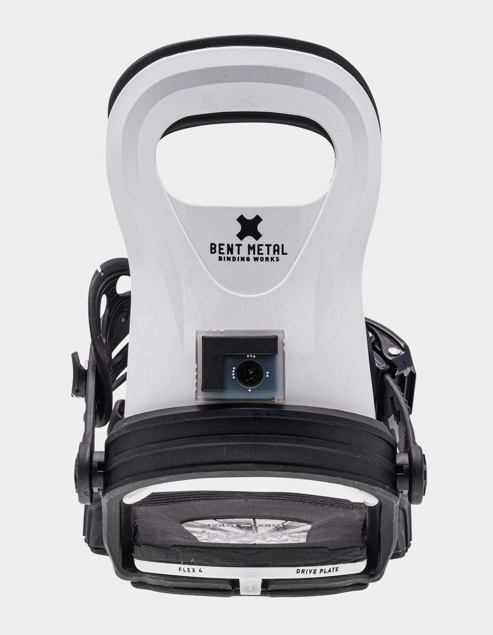 BENT METAL BMX Kids Snowboard Bindings - BLK/WHT