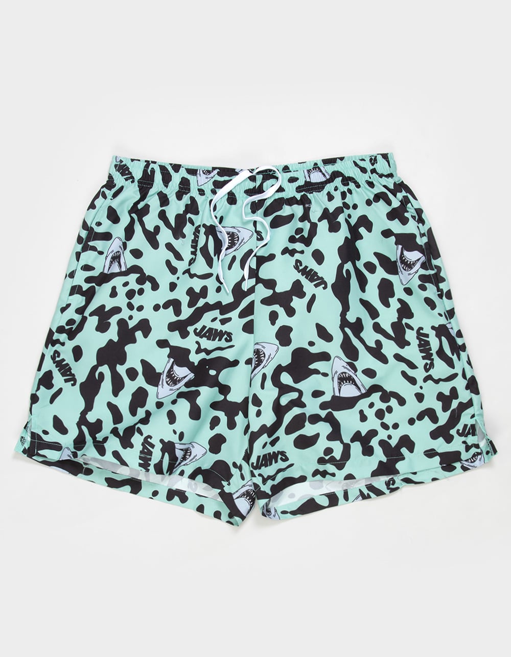 JAWS Shark Water Mens Swim Trunks - SAGE