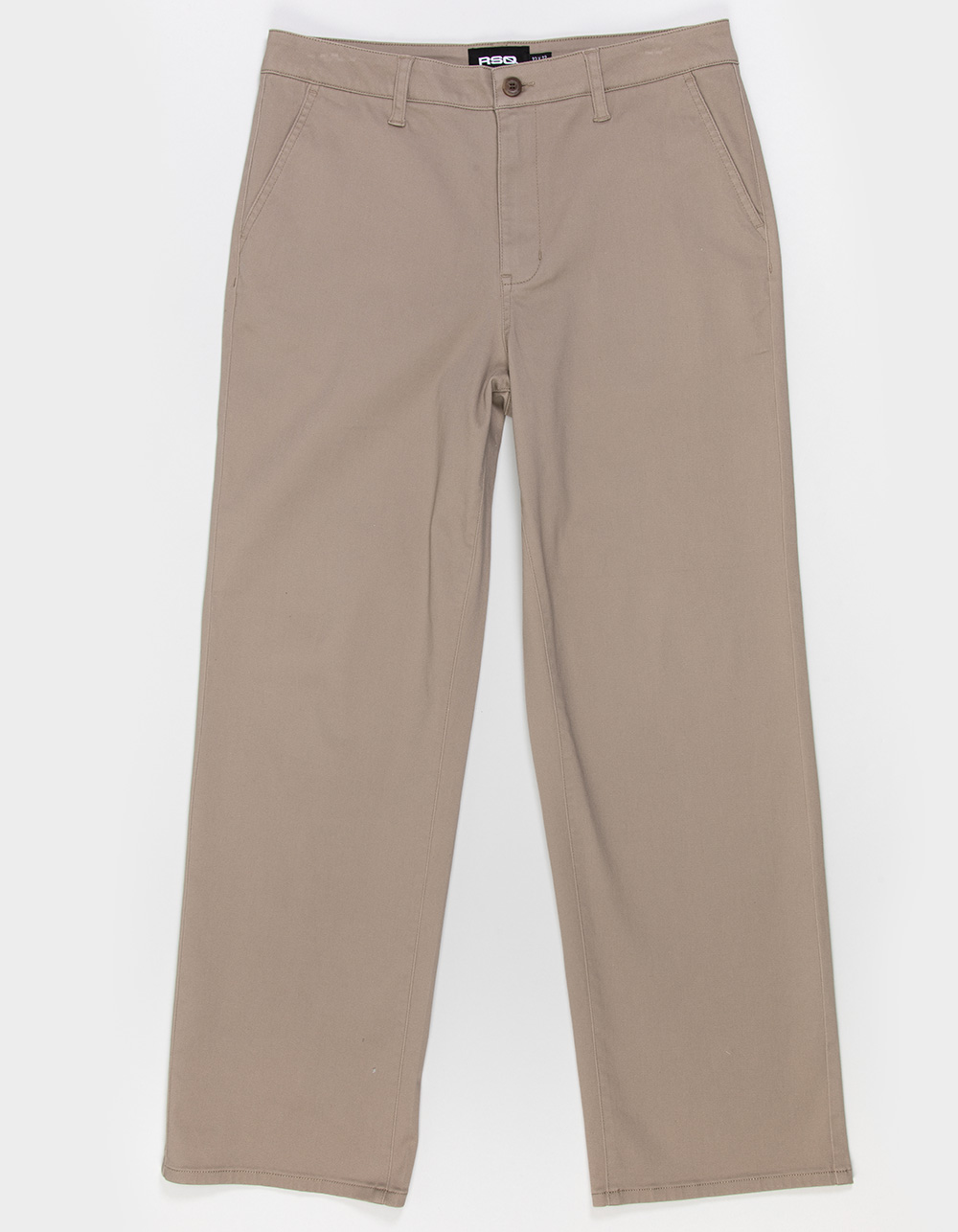 RSQ Mens Loose Fit Stretch Chino Pants - DK KHAKI
