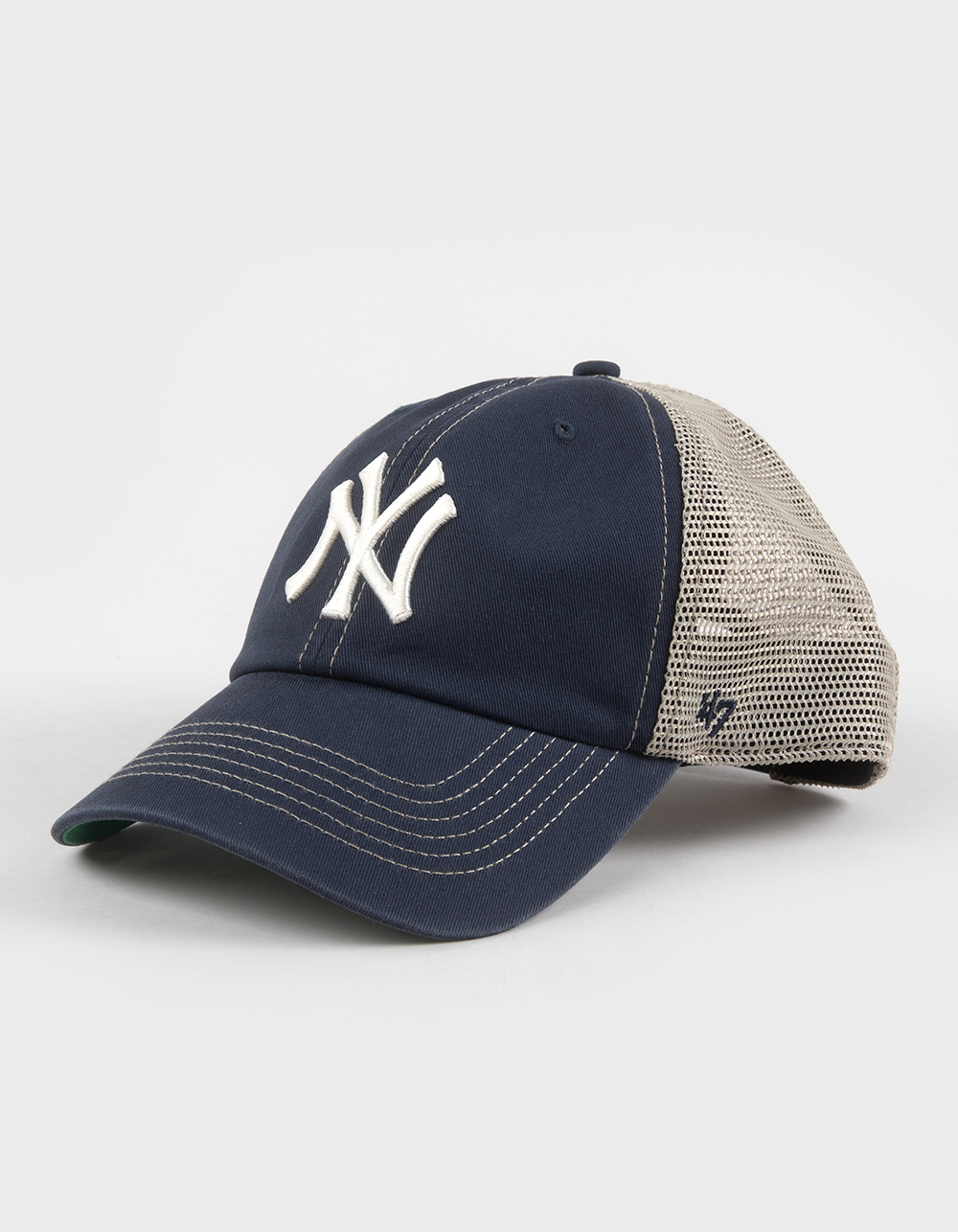 47 BRAND New York Yankees Trawler '47 Clean Up Trucker Hat - BLUE COMBO