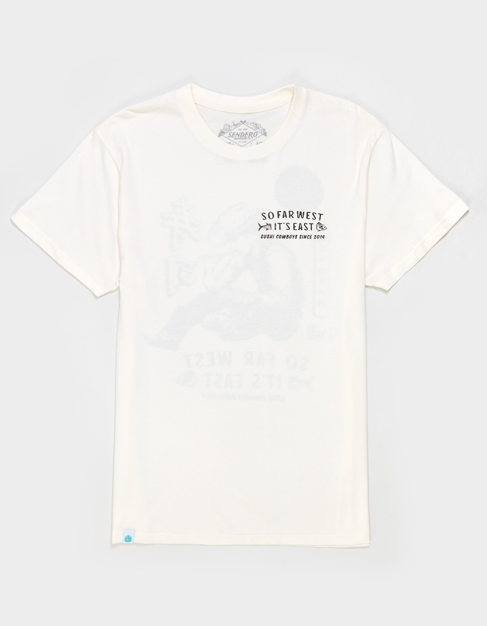 SENDERO PROVISIONS CO. So Far West Mens Tee - CREAM