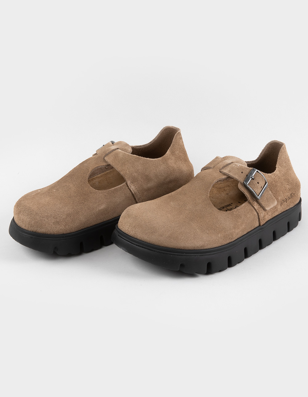 BIRKENSTOCK Papillio Paris Womens Chunky Mary Jane Shoes - TAUPE