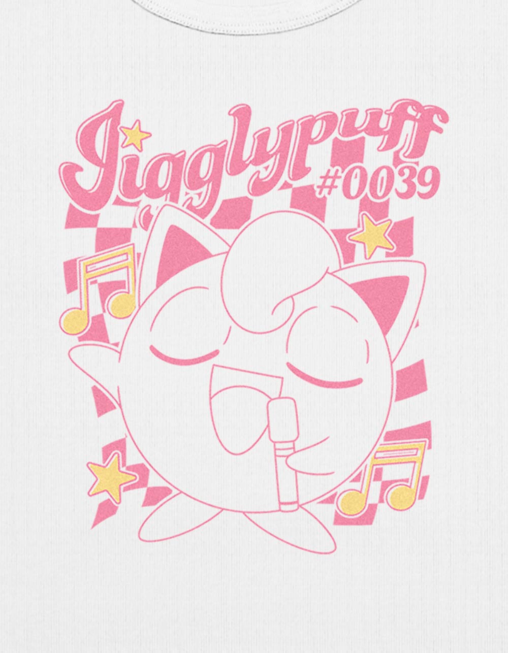 POKEMON Jigglypuff Sings Womens Baby Tee - CREAM