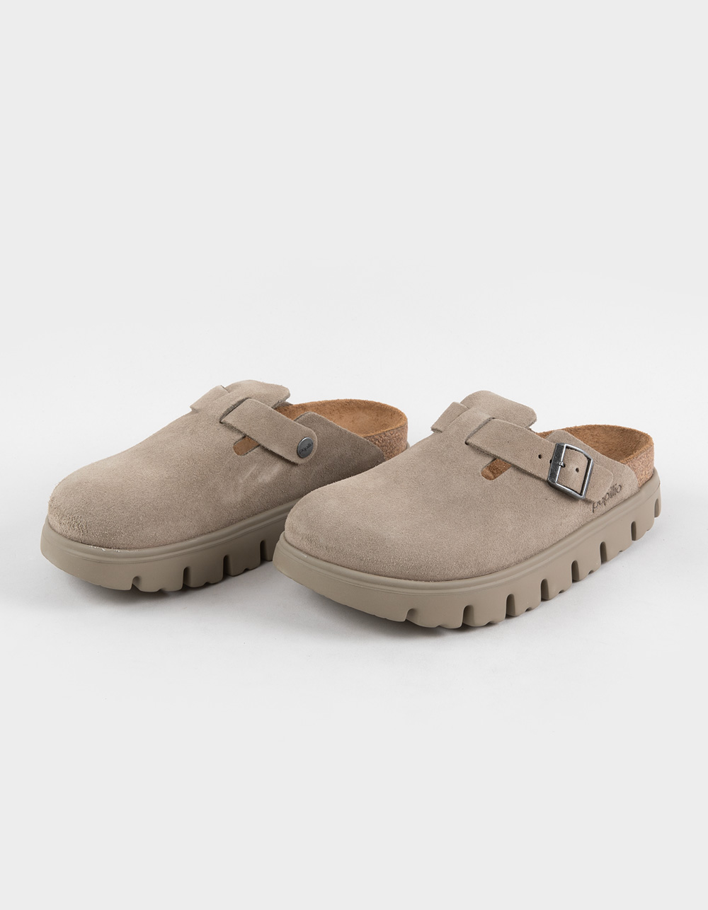 BIRKENSTOCK Boston Womens Chunky Clogs - TAUPE