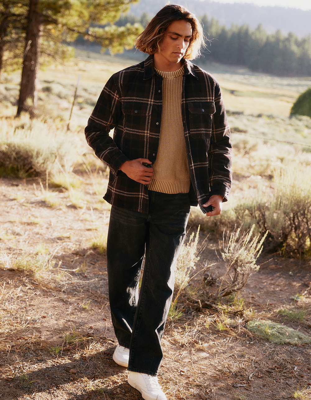 RSQ Mens Plaid Corduroy Jacket - BROWN | Tillys