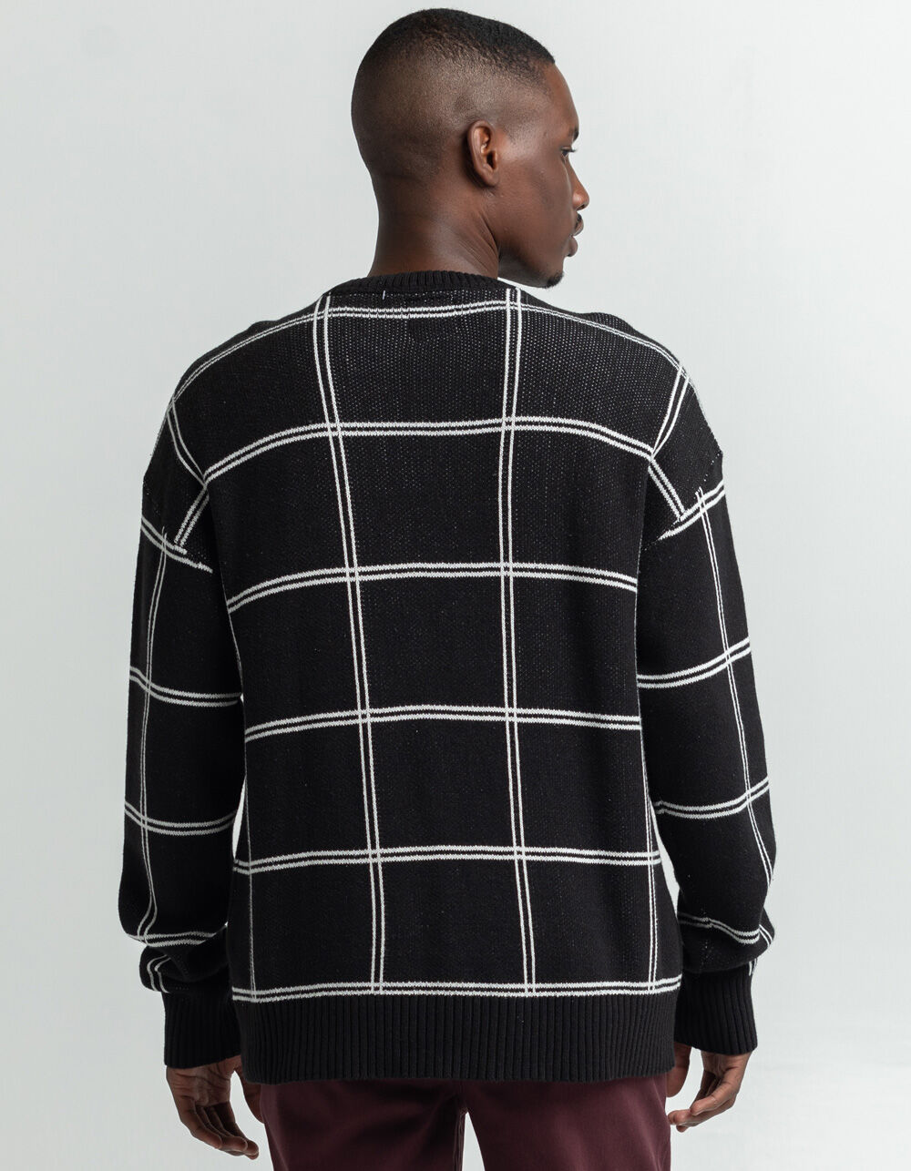 RSQ Mens Plaid Sweater - BLACK | Tillys