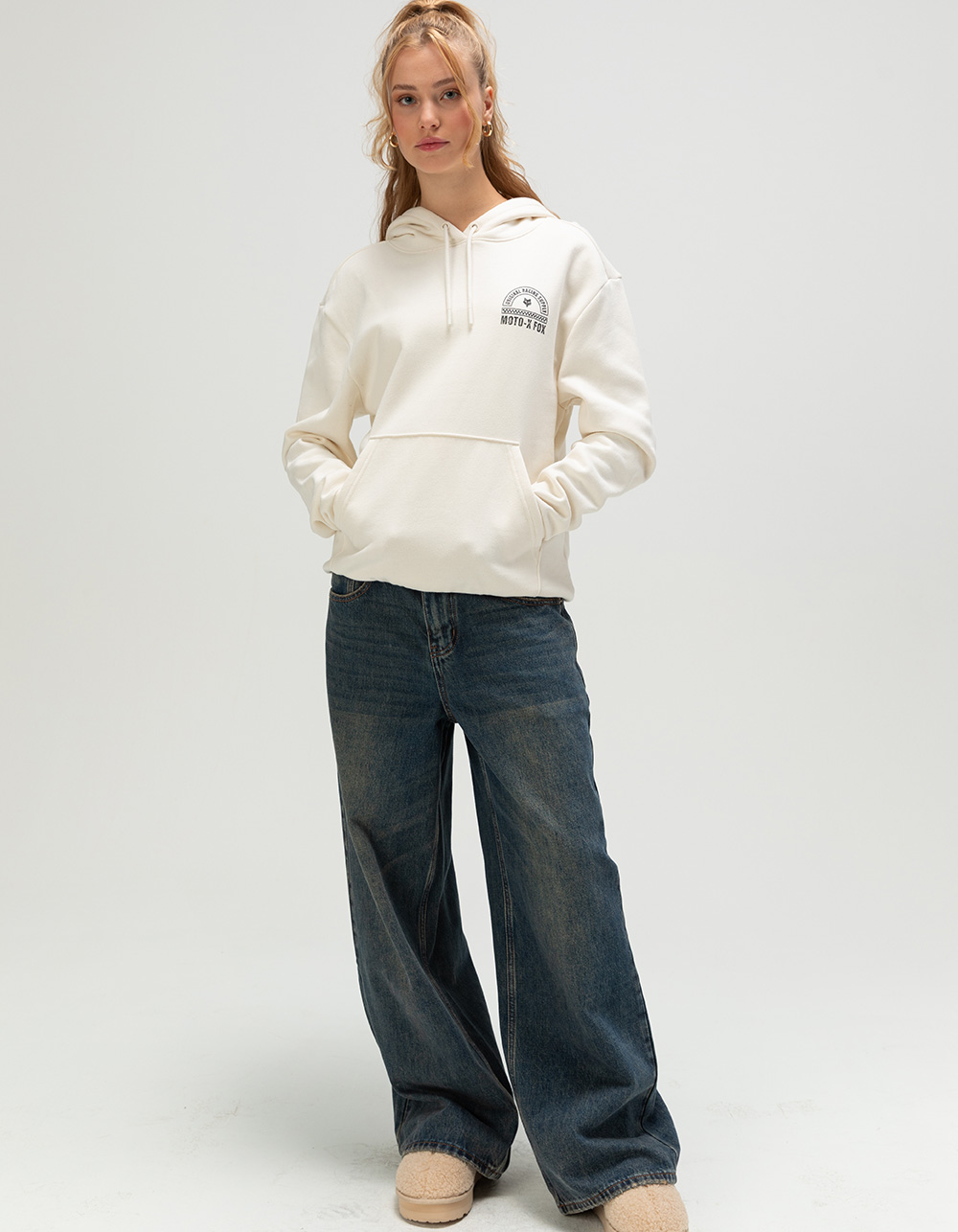 FOX Victory Womens Hoodie - CREAM