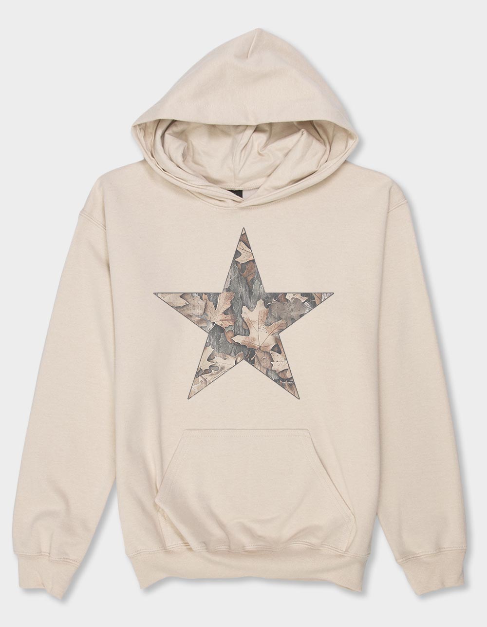 STAR Woodland Unisex Kids Hoodie - SAND